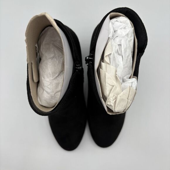 Bandolino Ankle Boots Bootie Women's Winter White Leather Heeled Size 6 New - Picture 3 of 9